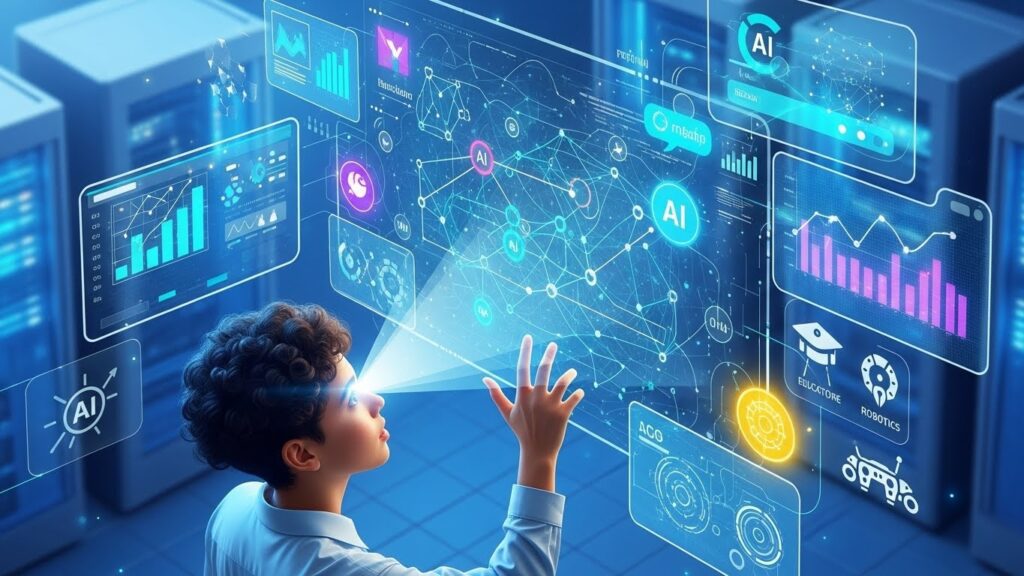 Iniciante aprendendo Inteligência Artificial com guia prático passo a passo