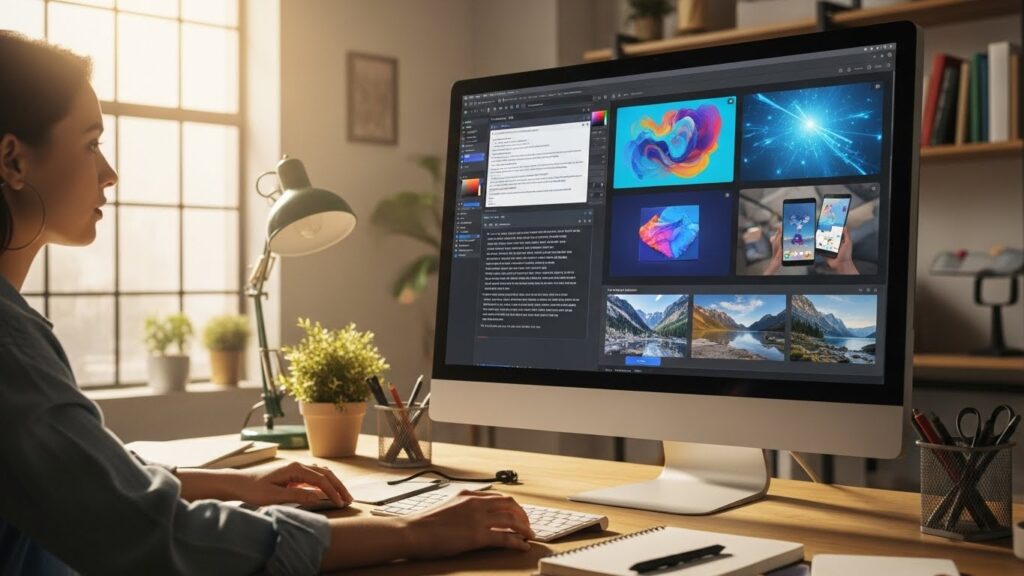 Criação de conteúdos usando inteligência artificial