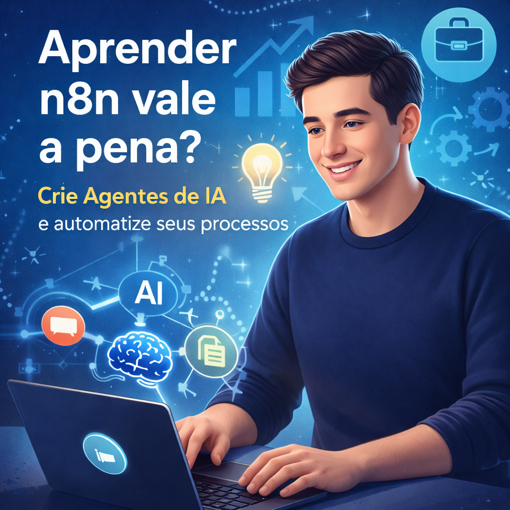 curso de n8n vale a pena para criar agentes de inteligência artificial e automação de processos