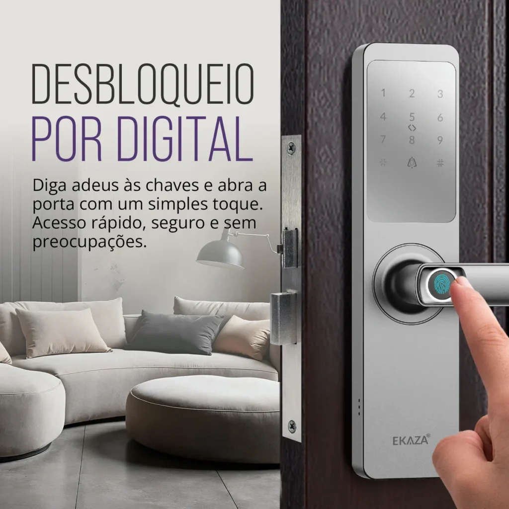 fechadura inteligente Lyra EKMg T5332 com Wi-Fi