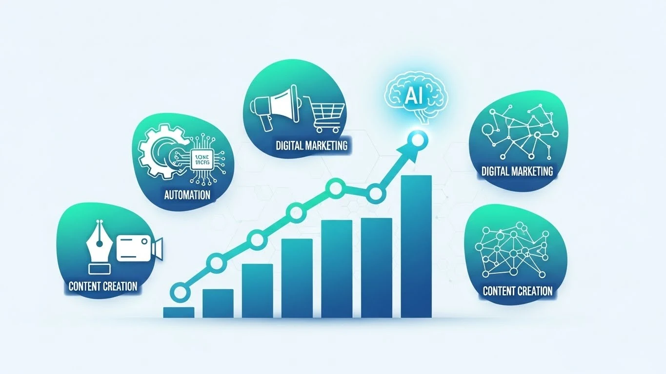 Melhores nichos para ganhar dinheiro com Inteligência Artificial em 2026
