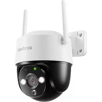 Câmera de segurança Inteligente IM7 Intelbras com visão noturna colorida e IA.
