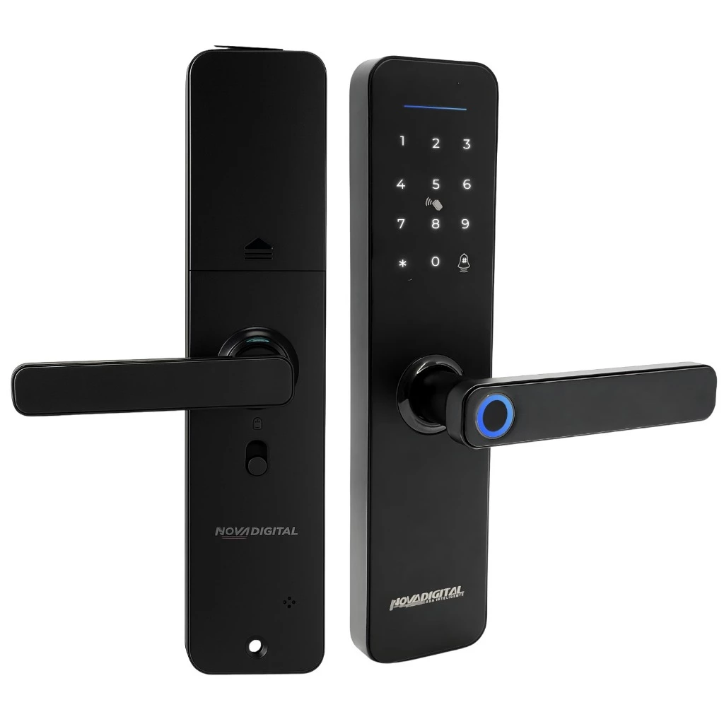 Fechadura Eletrônica NovaDigital Shine Wi-Fi é Boa? sensor biométrico em destaque